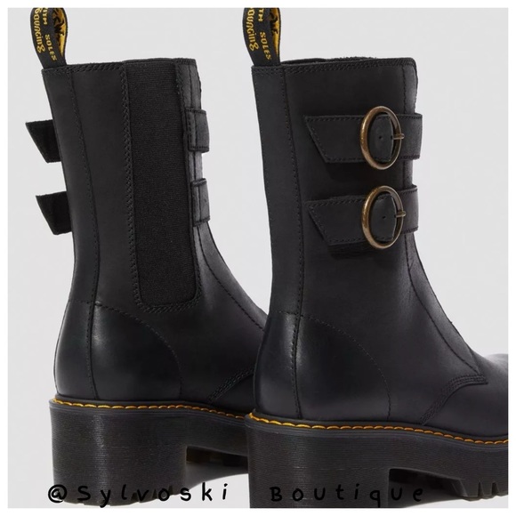 🖤DR MARTENS TAMELA BLACK WYOMING BOOTS NWT 🖤 - Picture 6 of 15